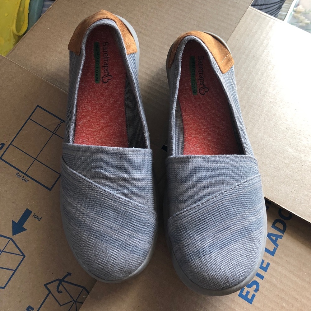 Grey Slipons